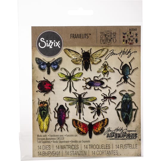 Sizzix&#xAE; Framelits&#xAE; Entomology Die Set by Tim Holtz&#xAE;